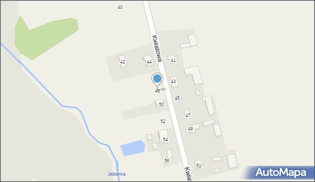 Wola Zambrowska, Kwiatowa, 48, mapa Wola Zambrowska