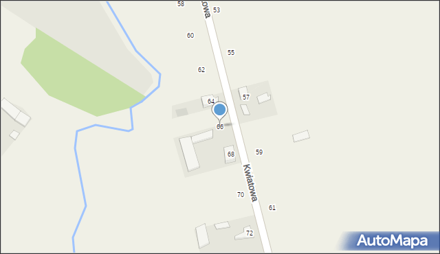 Wola Zambrowska, Kwiatowa, 66, mapa Wola Zambrowska