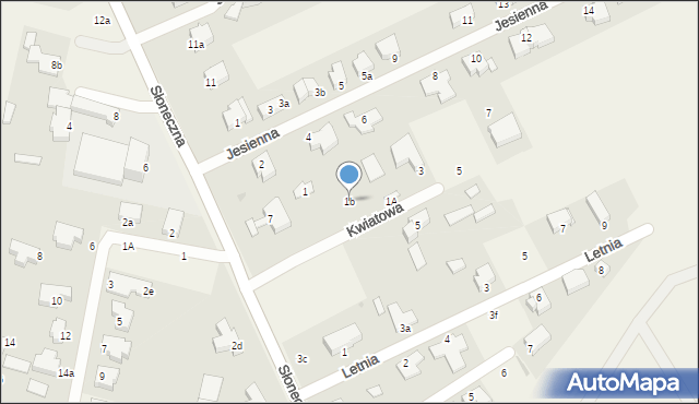 Wołczkowo, Kwiatowa, 1b, mapa Wołczkowo