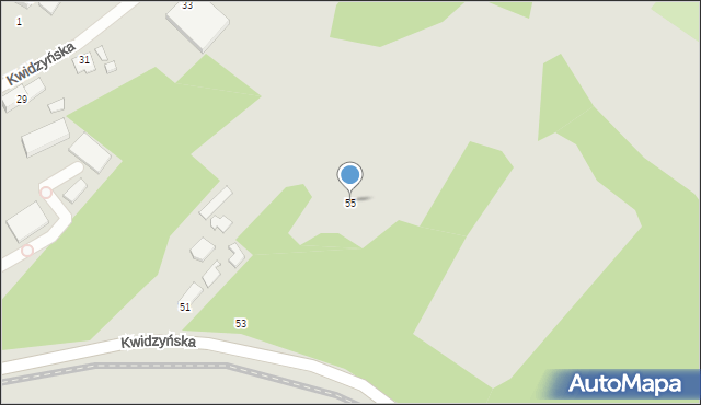Wrocław, Kwidzyńska, 55, mapa Wrocławia