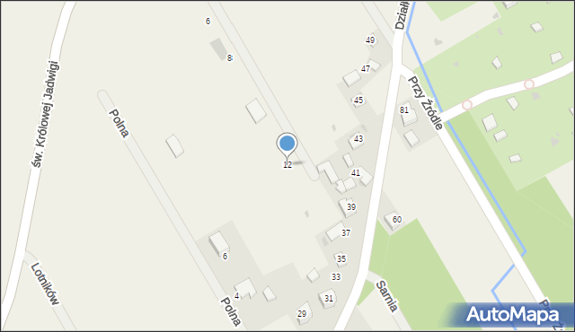 Wysiołek Luborzycki, Kwiatowa, 12, mapa Wysiołek Luborzycki