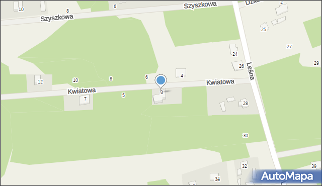 Wysychy, Kwiatowa, 3, mapa Wysychy