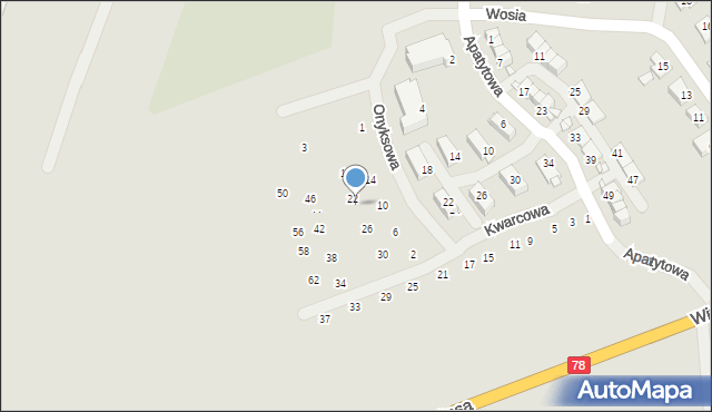 Zabrze, Kwarcowa, 24, mapa Zabrza
