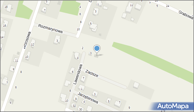 Zagrody, Kwiatowa, 33, mapa Zagrody