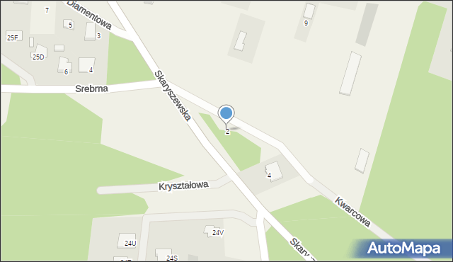 Zenonów, Kwarcowa, 2, mapa Zenonów