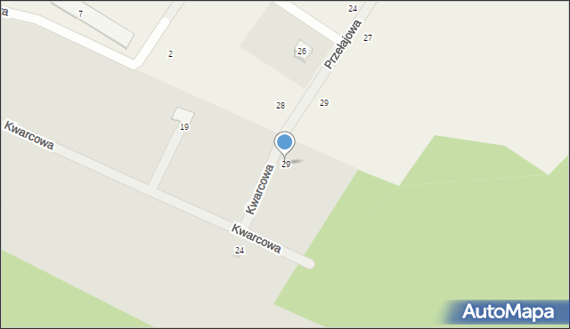 Zgierz, Kwarcowa, 29, mapa Zgierz