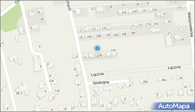 Zielonki, Kwiatów Polnych, 11b, mapa Zielonki