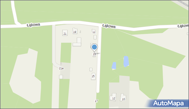 Aleksandrówka, Łąkowa, 13, mapa Aleksandrówka