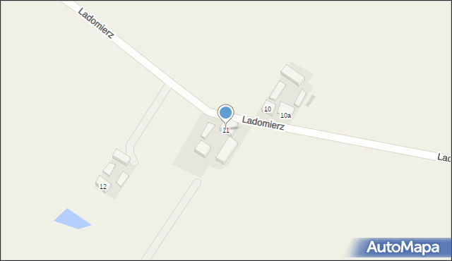 Andrzejów, Ladomierz, 11, mapa Andrzejów