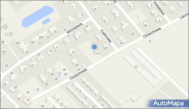 Banino, Laurowa, 12, mapa Banino