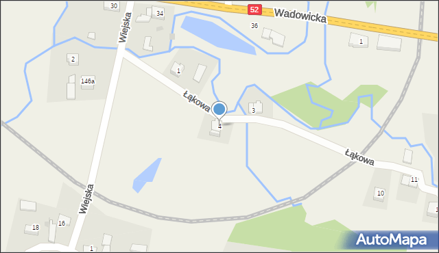 Barwałd Dolny, Łąkowa, 4, mapa Barwałd Dolny