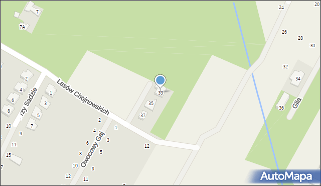 Baszkówka, Lasów Chojnowskich, 33, mapa Baszkówka