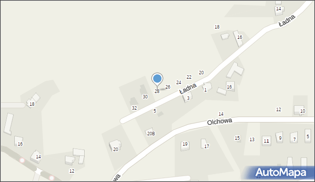 Bestwinka, Ładna, 28, mapa Bestwinka