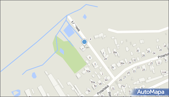 Białobrzegi, Łąkowa, 9, mapa Białobrzegi