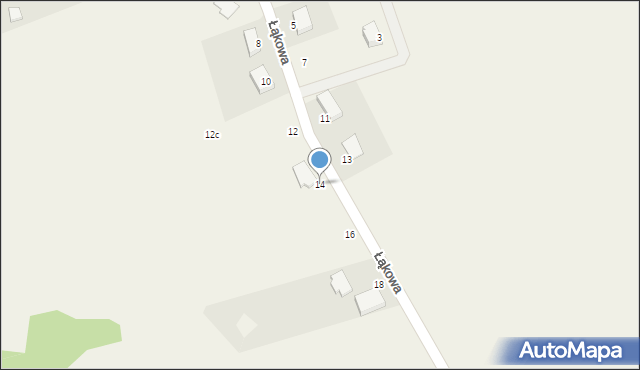 Bielkowo, Łąkowa, 14, mapa Bielkowo