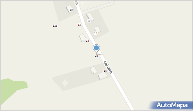 Bielkowo, Łąkowa, 16, mapa Bielkowo