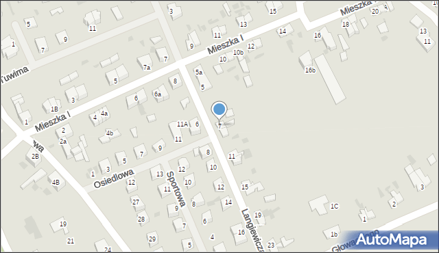 Bobolice, Langiewicza Mariana, gen., 7, mapa Bobolice