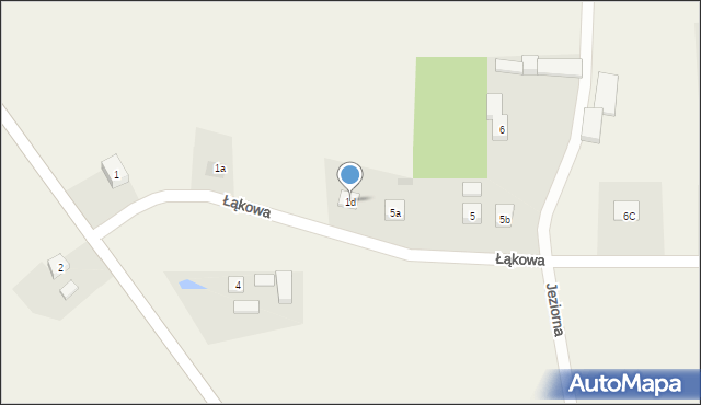 Bobowo, Łąkowa, 1d, mapa Bobowo