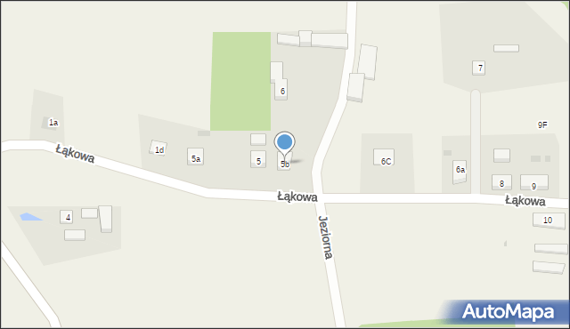 Bobowo, Łąkowa, 5b, mapa Bobowo