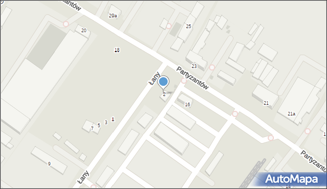 Bochnia, Łany, 2, mapa Bochni