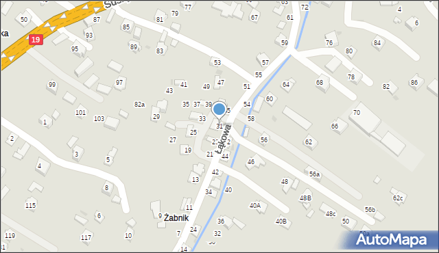 Boguchwała, Łąkowa, 31, mapa Boguchwała