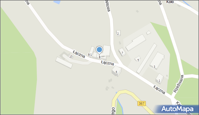 Boguszów-Gorce, Łączna, 8, mapa Boguszów-Gorce