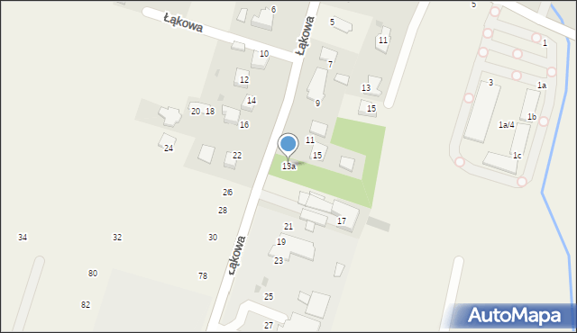 Bolechowice, Łąkowa, 13a, mapa Bolechowice