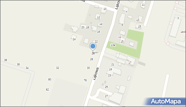 Bolechowice, Łąkowa, 26, mapa Bolechowice