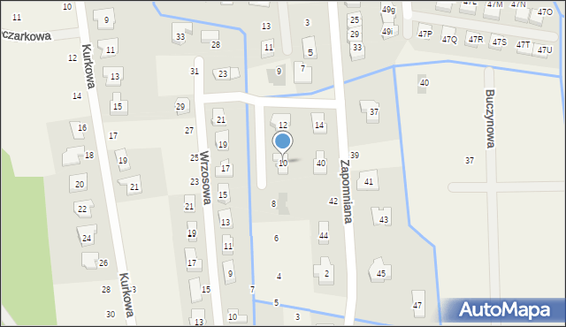 Borówiec, Labirynt Wodny, 10, mapa Borówiec