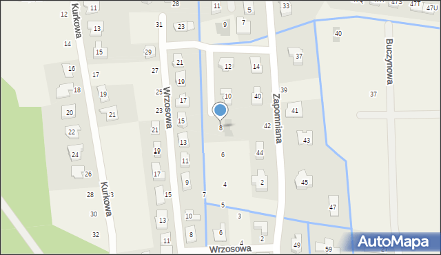 Borówiec, Labirynt Wodny, 8, mapa Borówiec