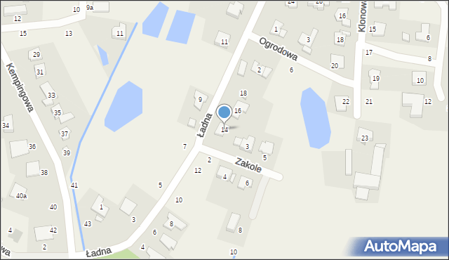 Borówiec, Ładna, 14, mapa Borówiec