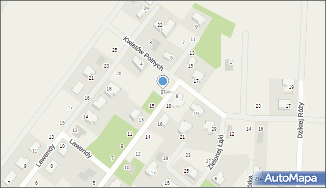 Borzęcin Mały, Lasku Brzozowego, 19, mapa Borzęcin Mały