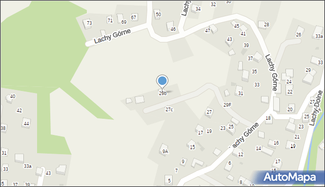 Brenna, Lachy Górne, 29b, mapa Brenna