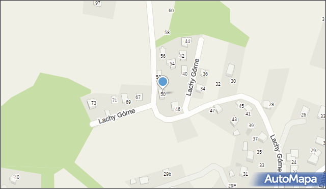 Brenna, Lachy Górne, 50, mapa Brenna