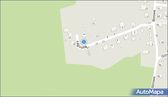 Brzeszcze, Łagodna, 19, mapa Brzeszcze