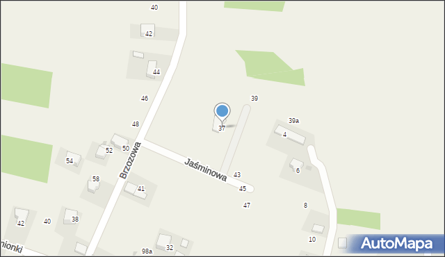 Brzoskwinia, Lawendowa, 3, mapa Brzoskwinia