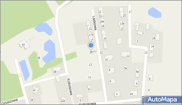 Brzozówka, Laskowa, 15, mapa Brzozówka