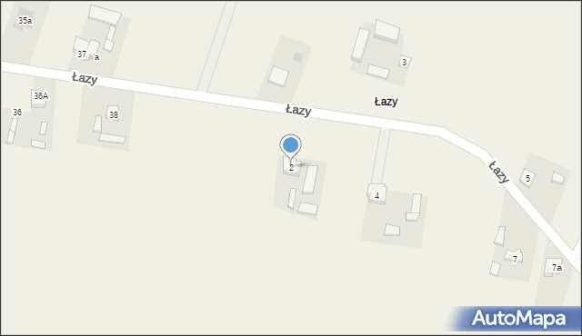 Budzisław Górny, Łazy, 2, mapa Budzisław Górny
