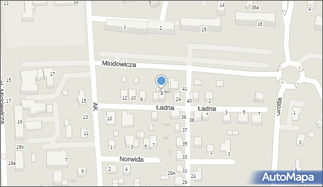 Busko-Zdrój, Ładna, 4, mapa Busko-Zdrój