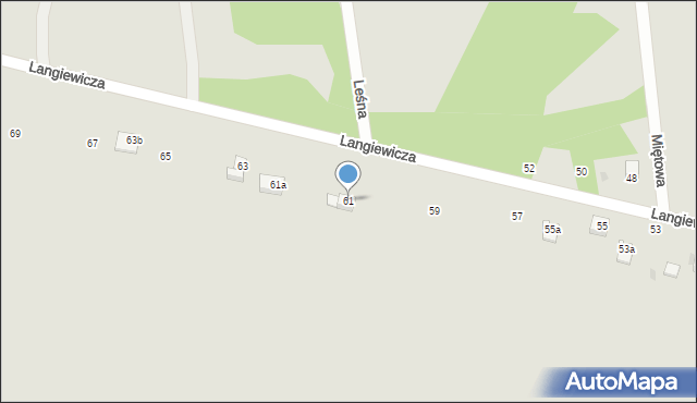 Busko-Zdrój, Langiewicza Mariana, gen., 61, mapa Busko-Zdrój