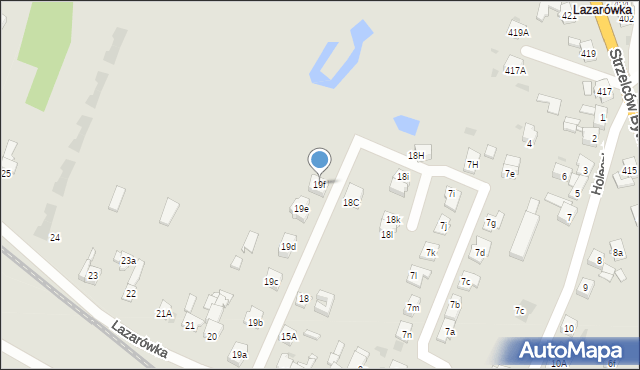 Bytom, Lazarówka, 19f, mapa Bytomia