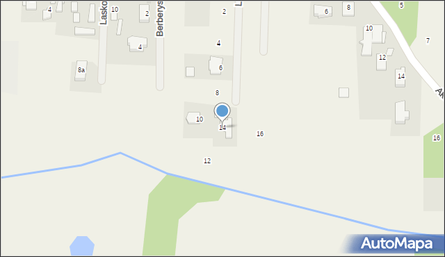 Cerekiew, Lawendowa, 14, mapa Cerekiew