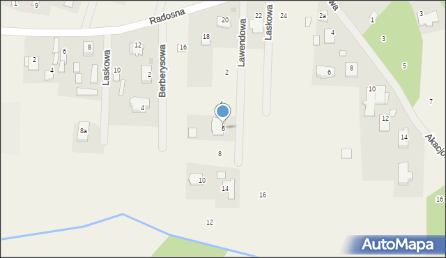 Cerekiew, Lawendowa, 6, mapa Cerekiew