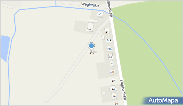 Chludowo, Łagiewnicka, 24D, mapa Chludowo