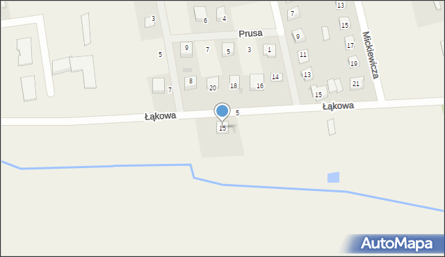 Choczewo, Łąkowa, 15, mapa Choczewo