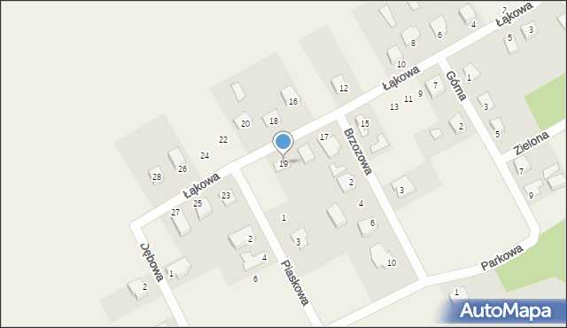 Chotyłów, Łąkowa, 19, mapa Chotyłów