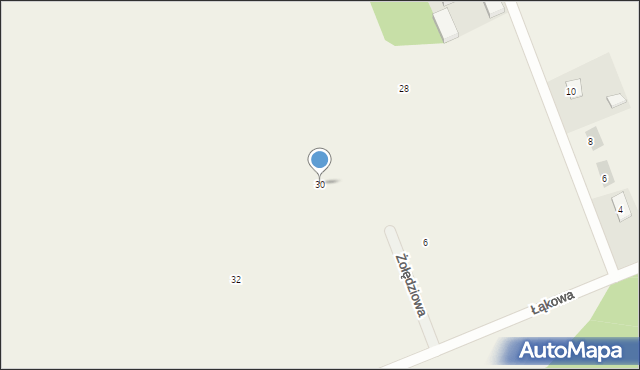 Chwalęcice, Łąkowa, 30, mapa Chwalęcice