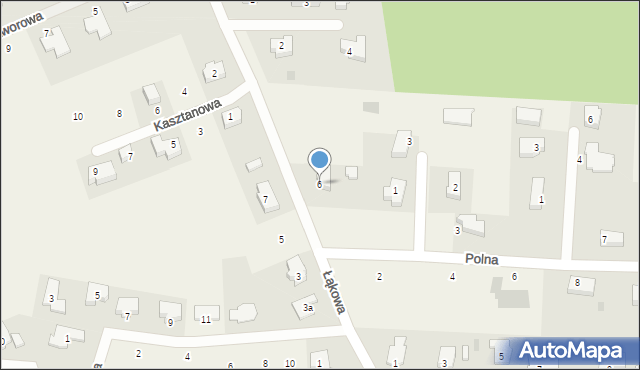 Chwalęcice, Łąkowa, 6, mapa Chwalęcice