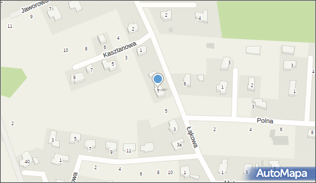 Chwalęcice, Łąkowa, 7, mapa Chwalęcice