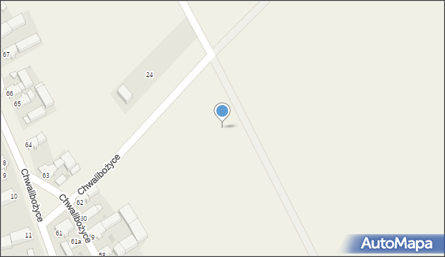 Chwalibożyce, Lawendowa, 6, mapa Chwalibożyce